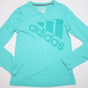 Girls Adidas Ultimate Tee Long Sleeve Size M 10 12
